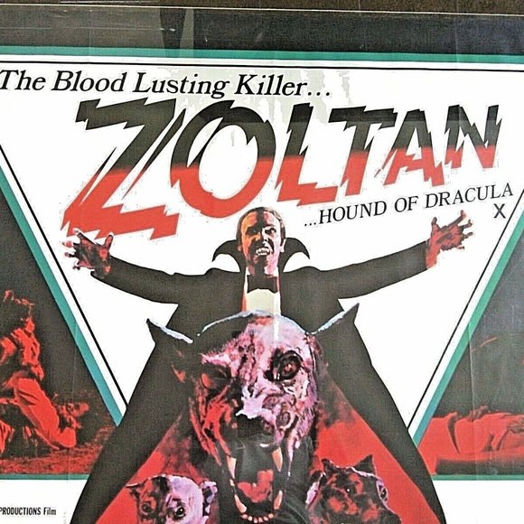 Horror Film Movie Poster Zoltan Hound of Dracula Original 1978 Dogs EMI Posters - Picture 1 of 16